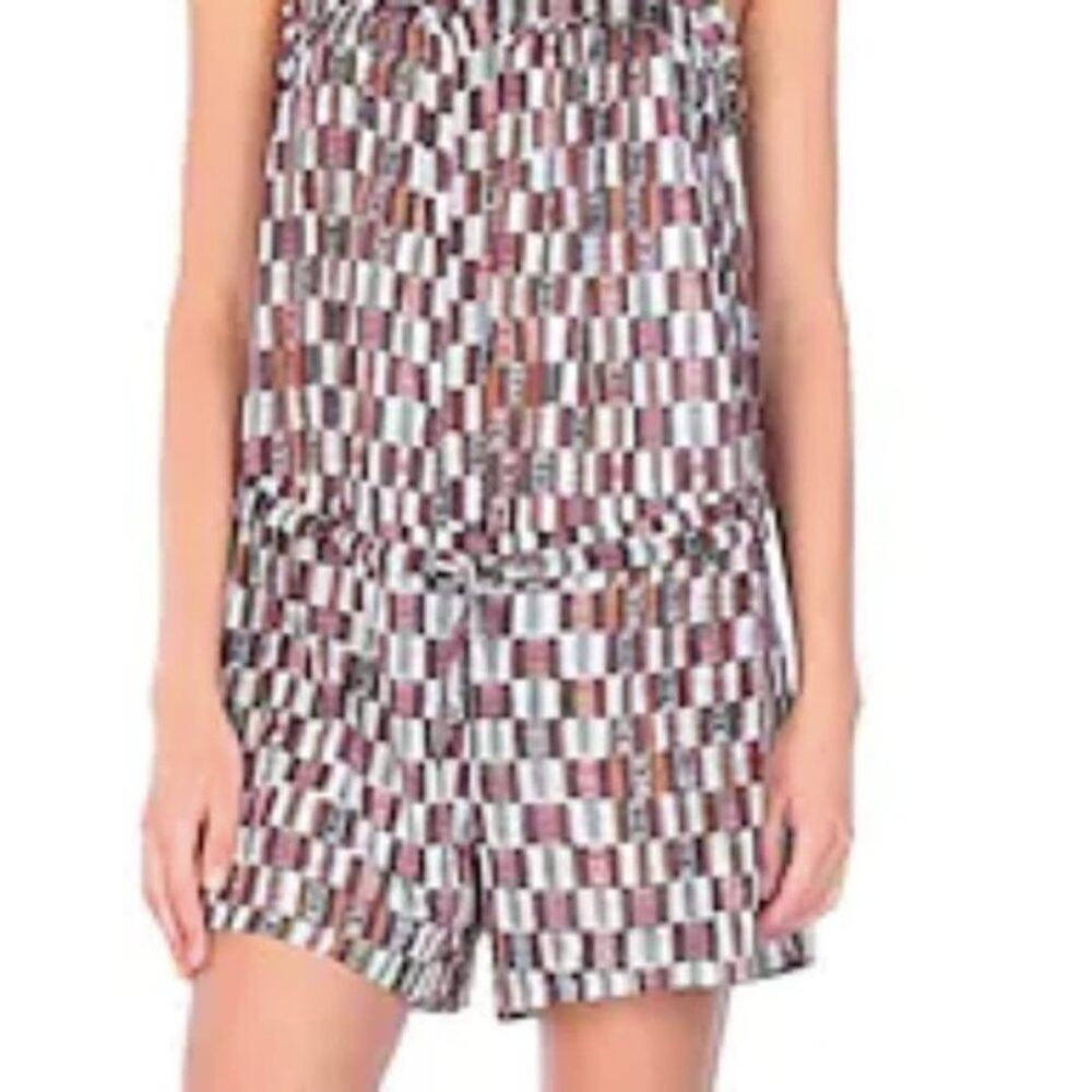 Isabel Marant Geometric Patterned Jumpsuit Black, White, Brown - Picture 3 of 8